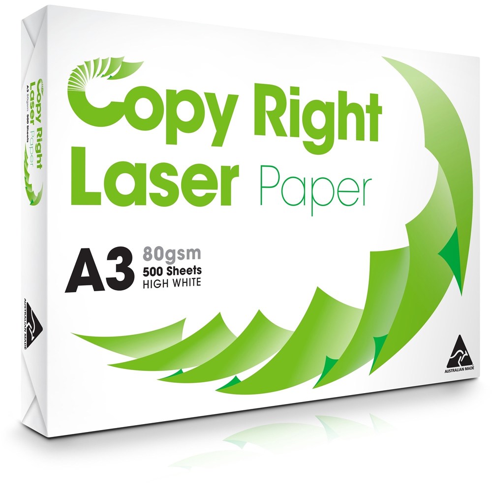 COPY RIGHT LASER PAPER A3 White Copy Paper - 80gsm