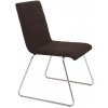 Rapidline Visitor/Lounge Chair with Fabric Upholstered Shell and Chrome Sled Underframe