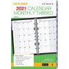 DEBDEN DAYPLANNER DESK EDITION REFILLS - 7 RING Monthly Dated Tab Refill (1 Year) (2023)